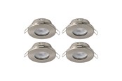 Lamper - EGLO MAZUBY 1 INDBYG. SÆT Ø85 4X500LM 3000K DÆMPB. IP44 BS - 31882