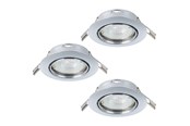 Lamper - EGLO MAZUBY INDBYG. SÆT KIP Ø87 GU10 3X345LM KROM - 31922