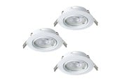 Lamper - EGLO MAZUBY INDBYG. SÆT KIP Ø87 GU10 3X345LM HVID - 31923
