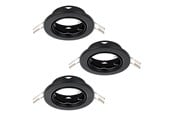 Lamper - EGLO AGULO 1 INDBYG. SÆT Ø85 3XGU10 SORT - 75787