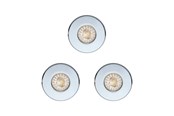 Lamper - EGLO IGOA INDBYG. SÆT IP44/IP20 3X3,3W Ø85 KROM - 94978