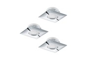 Lamper - EGLO PINEDA INDBYG. SÆT 3X500LM 78X78 KROM - 95802
