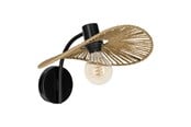 Lamper - EGLO SIRUELA VÆG E27 SORT/NATUR FSC - 31964