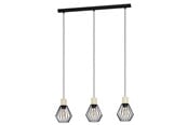 Lamper - EGLO PALMORLA LANGBORD 3XE27 L760 SORT/EG - 43378