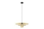 Lamper - EGLO LYDNEY PENDEL Ø570 E27 SORT/BAMBUS - 44012