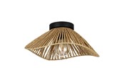 Lamper - EGLO LAVISTER LOFT Ø390 E27 SORT/NATUR FSC - 44071