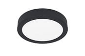Lamper - EGLO FUEVA 6 PLAFOND Ø165 CCT 7,5W 1000LM IP44 SORT - 901324