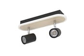 Lamper - EGLO RIMBOCCHI SPOTSKINNE L340 12W 1500LM TRÆ/SORT - 901632