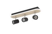 Lamper - EGLO RIMBOCCHI SPOTSKINNE L460 20W 2500LM TRÆ/SORT - 901633