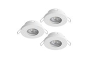 Lamper - EGLO FAVAZZINA INDBYG. SÆT KIP Ø88 GU10 3X4,9W 3X400LM IP44 HVID - 901759