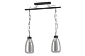 Lamper - EGLO BRICKFIELD LANGBORD 2XE27 L710 SORT - 43395