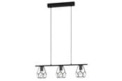 Lamper - EGLO MARDYKE LANGBORD 3XE27 L775 KLAR/SORT - 43644