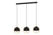Lamper - EGLO CALLOW LANGBORD E27 SORT/TRÆ FSC - 43756