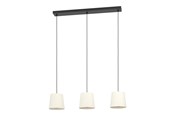 Lamper - EGLO FEBRES LANGBORD 3XE27 SORT/HVID - 901263