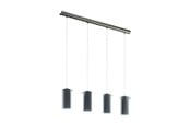 Lamper - EGLO PINTO TEXTIL LANGBORD 4L E27 BS/GRÅ/KLAR - 99287