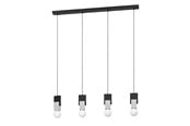 Lamper - EGLO LOBATIA LANGBORD 3XE27 SORT/GRÅ - 99532