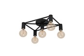 Lamper - EGLO SPEKE LOFT 5L E27 SORT - 43721