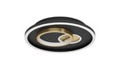 Lamper - EGLO TIRIOLO LOFT Ø380 1800LM 4000K SORT/GULD - 901244