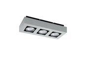 Lamper - EGLO LOKE 1 LOFT 3L BØRSTET ALU - 91354