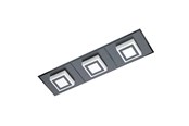 Lamper - EGLO MASIANO 1 VÆG/LOFT 3L SORT/SATIN - 99363