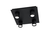 Lamper - EGLO VALCASOTTO LOFT 4XGU10 SORT - 99516