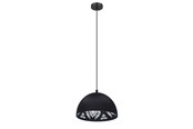 Lamper - EGLO CONGRESBURY PENDEL SORT M/HVID MØNSTER - 43472