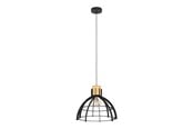 Lamper - EGLO STILLINGTON PENDEL E27 SORT/TRÆ - 43769