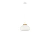 Lamper - EGLO SUMMERHILL PENDEL Ø400 TRÆ/HVID PAPIRSKÆRM FSC - 44064