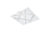 Lamper - EGLO SORRENTA PLAFOND 290X290 HVID/KLAR/KRYSTAL - 93764