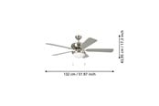 Lamper - EGLO EICHEF LOFT VENTILATOR Ø1320 AC BS/HVID - 35078