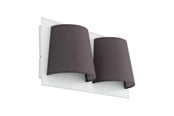 Lamper - EGLO SERRAVALLE VÆG 2X410LM HVID/GRÅ - 97625