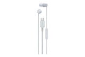 Hovedtelefoner/headset - Sony IER-EX15C - USB-C - White - IEREX15CW.CE7