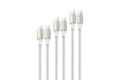 USB kabel - 4smarts USB-C to USB-C Cable - 60W 3 pcs (3 m + 1.5 m + 0.5 m) - 540621