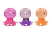 Små gaver til børn - Pocket Money Octopus Glitter Squeeze Ball With Suc - assorted - 621579