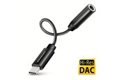 USB kabel - AXAGON Hi-Res Audio Adapter - USB-C to 3.5 mm Audio Jack (female) - 10 cm - ADA-HC