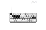 Tastatur - Pulsar PCMK 3 HE 60 (ANSI) - Gaming Tastatur - Uden Numpad - Amerikansk engelsk - Hvid - PCMK3HE601W