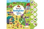 Børnebøger - Dyrene på bondegården - Lydbog med 10 knapper - Børnebog - Papbog - 9788775379811