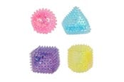 Små gaver til børn - Pocket Money Squeeze shapes 4cm 3pcs in net - assorted - 621859