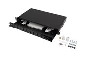 Netværkstilbehør - Lanberg patch panel - 1U - 19" - 12 x SC duplex / 12 x LC quad - FOP1-12SD-LQB