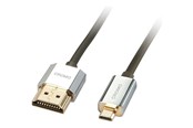 Skærmkabel - Lindy CROMO Slim High Speed HDMI to micro HDMI Cable with Ethernet - 41682