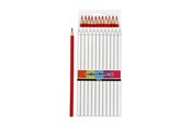 Skrive- og Tegneværktøjer - Creativ Company Triangular Colored Pencils - Red 12 pcs. - 38572