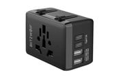Tablet - Adaptere & Opladere - BlitzWolf BW-TA1 4-in-1 Travel Adapter 2xUSB + C + PD 20W - BW-TA1