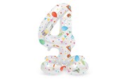 Legetøj - Folat BV - Standing Foil Balloon Joyful Party Number 4 - 72cm - 63964