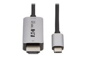 Skærmkabel - Eaton Tripp Lite Series USB-C to HDMI Active Adapter Cable M/M 8K60 Hz 4K 144Hz HDR 4:4:4 HDCP 2.3 Black 3ft - U444-003-H8K6