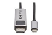 Skærmkabel - Eaton Tripp Lite Series USB-C to DisplayPort Active Adapter Cable M/M 8K 60Hz 4K 144Hz HDR 4:4:4 HDCP 2.3 Black 6ft - U444-006-DP8K6