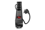 Strømkabel (ekstern) - Lanberg SP1 - power strip - 2500 Watt - SP1-05E-0500-BK