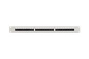 Netværkstilbehør - Lanberg patch panel - 1U - 19" - with shelf - PPU5-1124-S