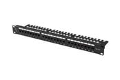 Netværkstilbehør - Lanberg patch panel - 1U - 19" - with shelf - PPUA-1124-B
