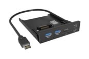 USB hub - ICY BOX IB-HUB1419-i3 USB hub - 4 ports - Sort - IB-HUB1419-I3