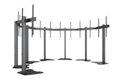 Vægbeslag, AV-Beslag & AV-Møbler - Multibrackets M Pro Series stand - single side - for 7 displays - micro adjustable arms - black - Maks 525 kg - Maks størrelse 86" - 7350105219726
